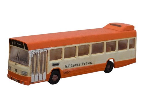 Hand built plastic bus model - built,