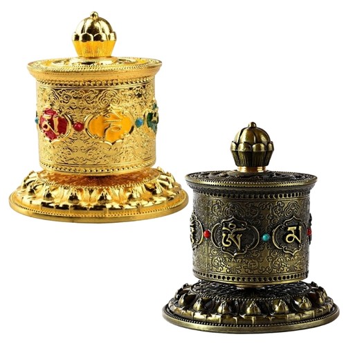 Tibetan prayer wheel table - prayer,