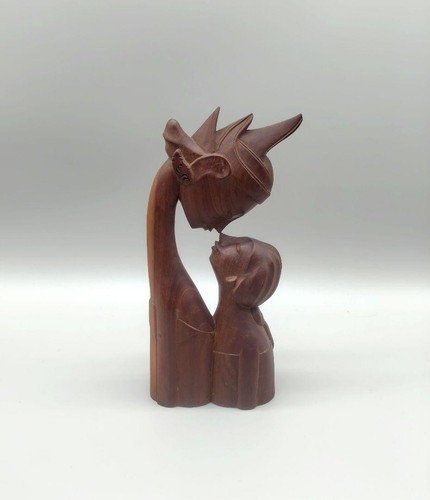 Vintage bali hand - carved, wood