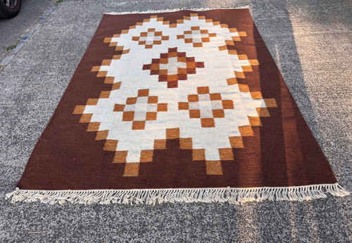 1970s huge flat weave scandi - 1970s,