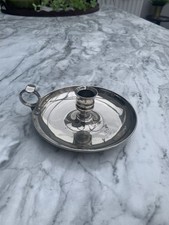 Vintage Silver Plate Candlestick Chamber Wee Willie Winkie