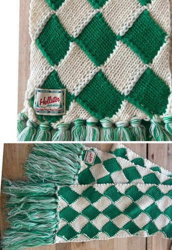 Hollister scarf green knit - hollister,