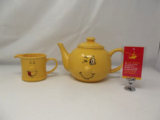 Trade Winds Funny Faces Yellow Tea Pot & Milk Jug                     #1    JL10