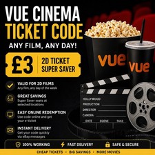 Vue cinema ticket 3 - 🎟️, £3