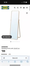 IKEA Full-Length Mirror. Good Condition, And Is Only £50!