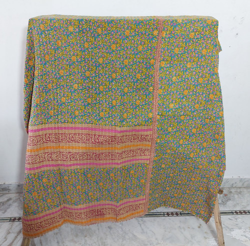 Reversible vintage kantha - reversible,