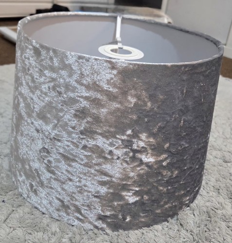 Silver crushed velvet type - silver,