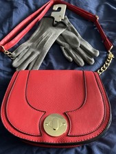 Ladies Accessory Bundle ,Saddle Shoulder Bag & Gloves From Primark