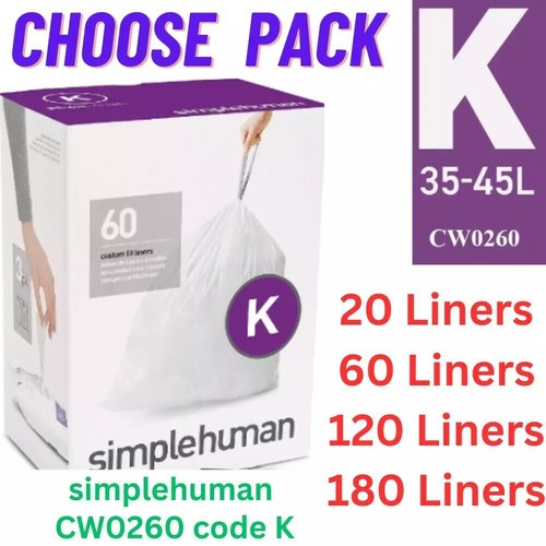 Simplehuman bin liners - k,