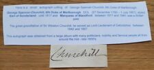 GEORGE SPENCER-CHURCHILL 6th DUKE OF MARLBOROUGH signature autograph historical