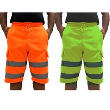 HI VIS VIZ FLEECE SHORTS HIGH