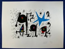 JOAN MIRO - painting drawing