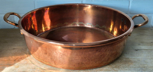 Large antique heavy copper - 17",