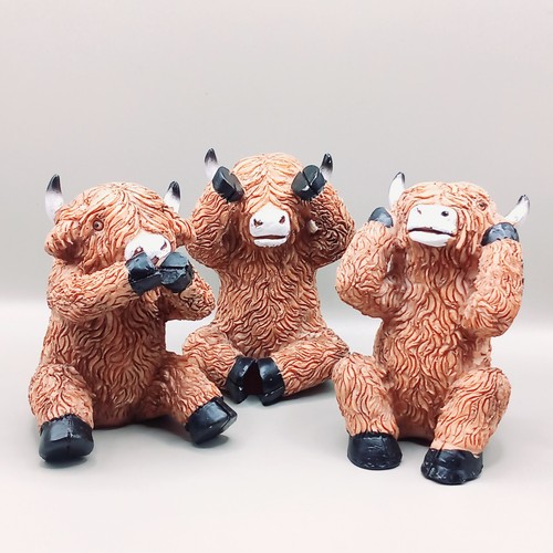 Highland cow whimsical hear - highland,