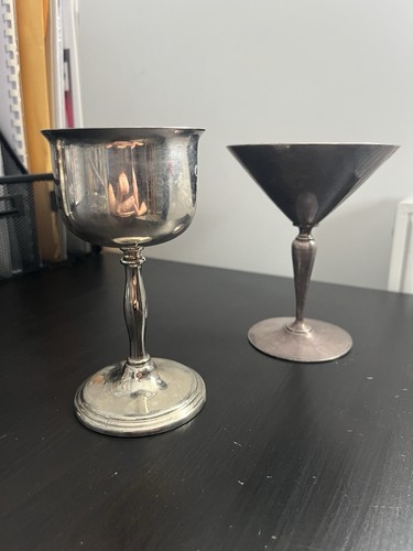 Silver plated goblet and - goblet,