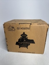 Old Mountain Cast Iron Mini Wood Stove with accessories + Extras NIB