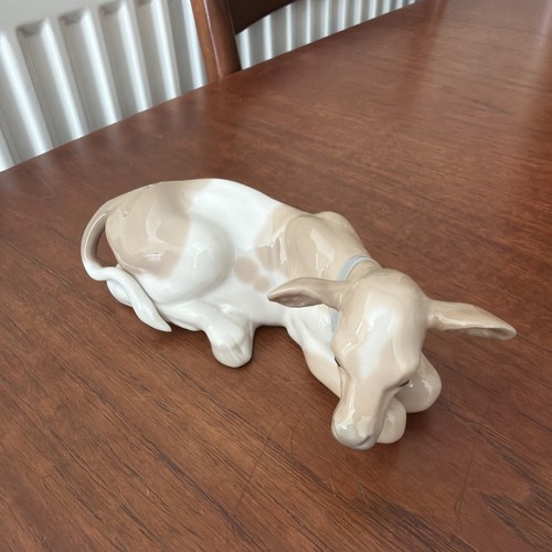 Vintage lladro cow lying - cow,