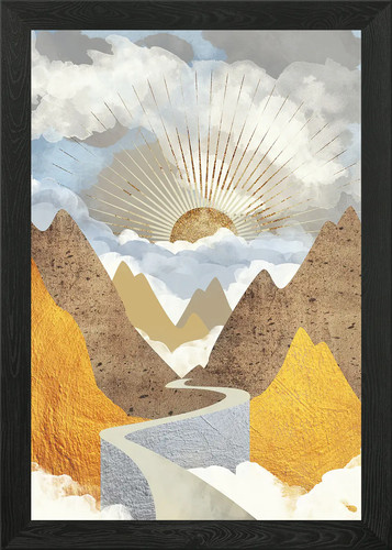 Bright future framed wall - wall, art
