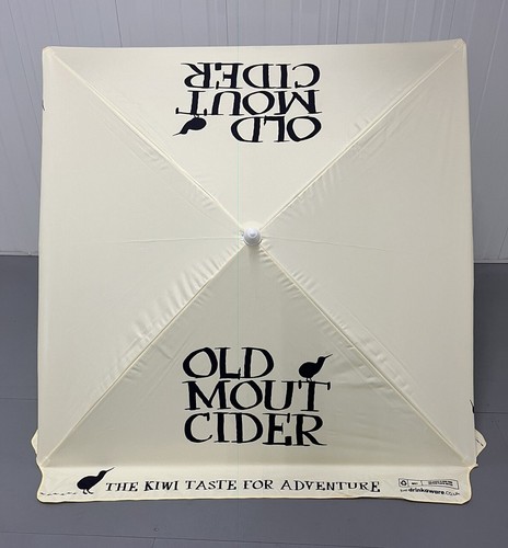 Old mout cider garden parasol - old,