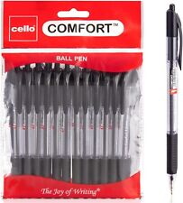 Cello Black Ballpoint Pens