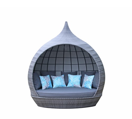 Rattan outdoor sun lounger - outdoor,