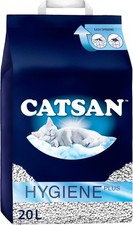 CATSAN - Hygiene Plus Non-Clumping Adult Cat Litter and Kitten Litter - 20L - 10