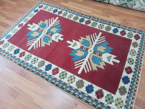 Antique star rug medium kazak - rug,