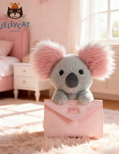 Jellycat koala with - with, message