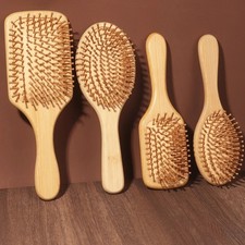 Natural bamboo wooden hair - natural,