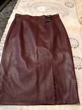 M&S Burgundy Faux Leather