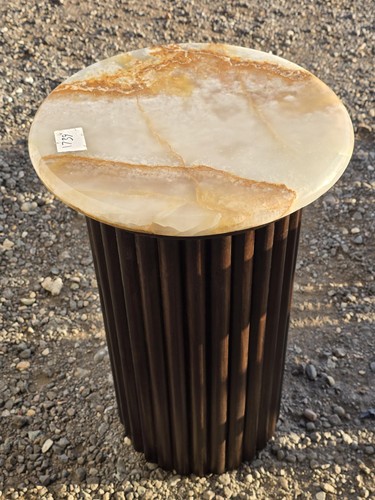 Sunset onyx fluted pedestal - onyx, |