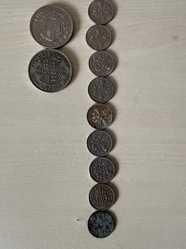 Various old antique coins - coins, with