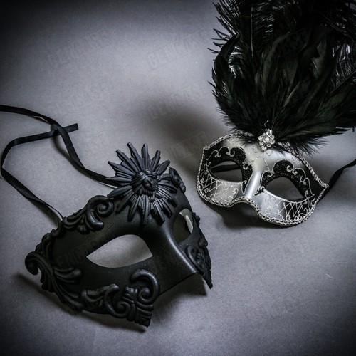 Black greek silver mardigras - greek,