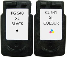 Refilled Ink For Canon PG-540XL Black + CL-541XL Colour Cartridges MG3250 MG4250