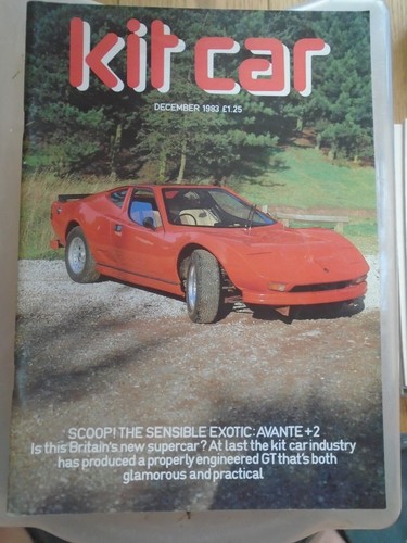 Kit car dec 1983 - dec, avante