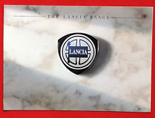 1990 LANCIA RANGE Sales Brochure Delta HF Martini Integrale Thema 8.32 Dedra Y10
