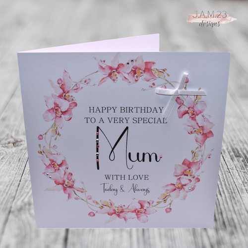 Handmade mum birthday card - mum,