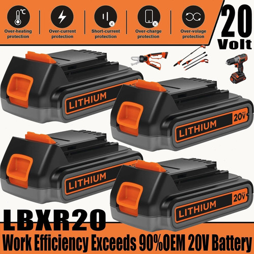 2pack for black decker lbxr20 - for, black+decker