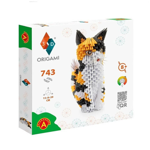 Origami cat alex toy high - -,