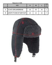 Result Thinsulate Sherpa Trapper Hat Winter Fleece Warm Cap with Ear Flaps Faux