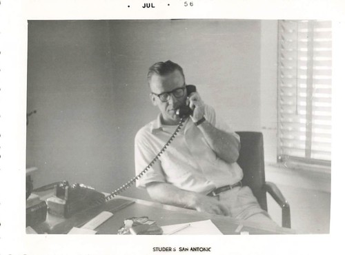 Man phone 1956 snapshot - phone,