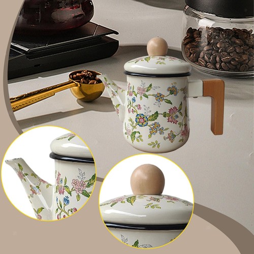 Enamel coffee pot l thick - l,