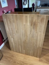 Brand New Howdens Solid Oak Breakfast Bar Worktop Offcut 960mm x 1190mm x 40mm
