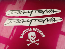 DAYTONA 955i 2005 CUSTOM BLACK ON SILVER FAIRING GRAPHICS DECALS STICKERS