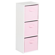 Hartleys 3 Tier White Bookcase