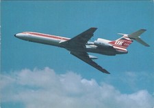 CSA CZECHOSLOVAK AIRLINES OK TUPOLEV TU-154M VINTAGE AIRLINE ISSUE POSTCARD 