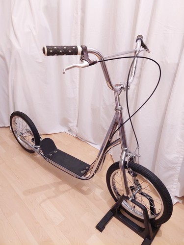 Old school bmx scooter chrome - ,