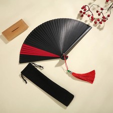 Hand Held Folding Fan Silk Bamboo Fan Chinese Style Wedding Party Dance Fans /
