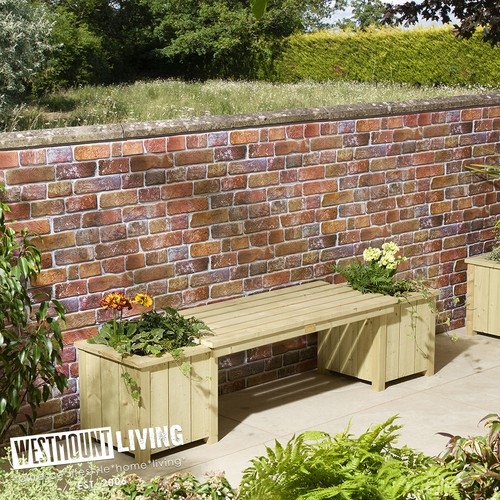 Wooden timber garden - garden, bench