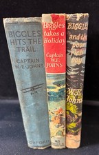 3 x Vintage Biggles books by